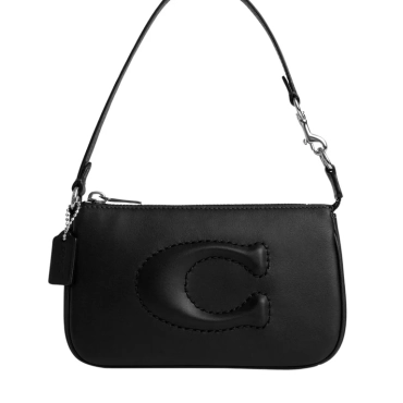 CR364, Coach Nolita 19 Debossed Sculpted C Black