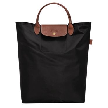 Longchamp Tote Medium Short Handle Black