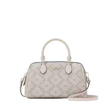 KG483, Kate Spade Duffle Spade Flower Crossbody Dark Beige