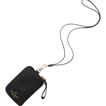 KC630, Kate Spade Chelsea Nylon Lanyard Black