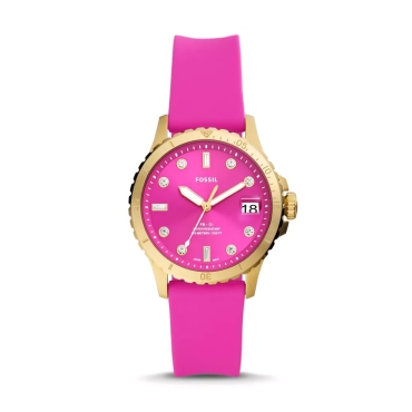 ES5290, Fossil Pink Silicone Watch