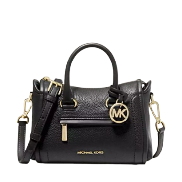 35F2GCCC5L, Michael Kors Carine XS Satchel Crossbody Bag Black