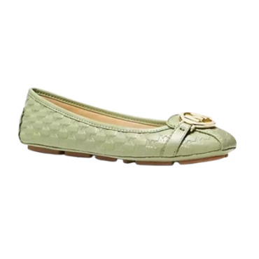 Michael Kors Fulton Logo Moccasin Embossed Light Sage