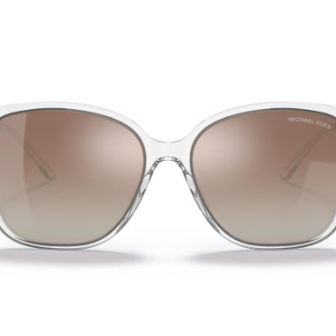 MK2169, Michael Kors Avellino Caramel Silver Flash Sunglasses