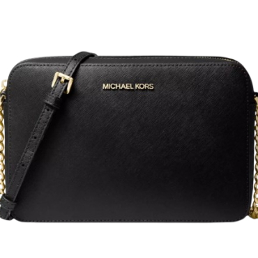 Michael Kors Jet Set Travel Large Double Zip Crossbody Bag Black