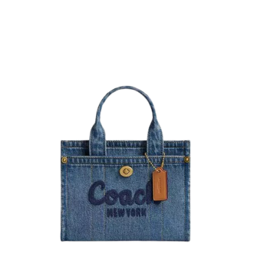 Coach Denim Cargo 20 Tote Bag Indigo