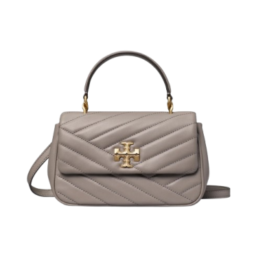Tory Burch Kira Top Handle Bag Grey Heron