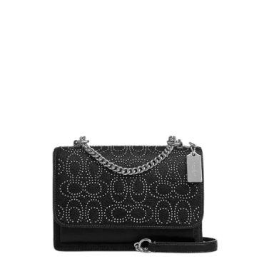 CX260, Coach Klare Crossbody Bag With Signature Rivets Black