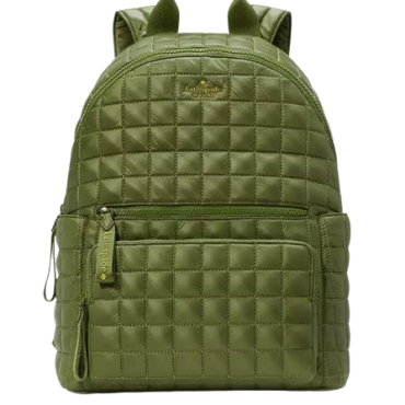 KH404, Kate Spade Camden Backpack Quilted Kelp Forest