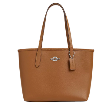 CT859, Coach City Small Tote Light Saddle