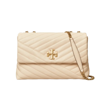 Tory Burch Kira Chevron Convertible Shoulder Bag New Cream