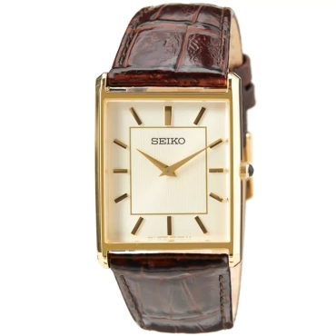 Seiko SWR064 Brown Leather Strap GHW