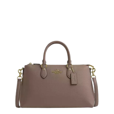 CR156, Coach Georgia Satchel Bag Dark Stone