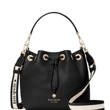 KK071, Kate Spade Emma Bucket Small Leather Black