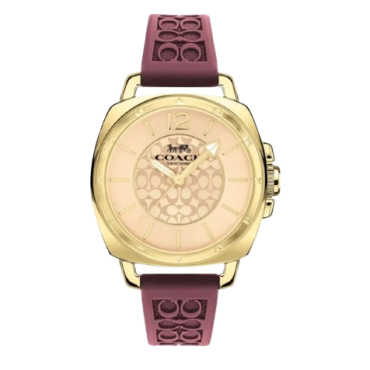Coach 14504178 Boyfriend Rubber Strap Watch