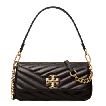 Tory Burch Kira Chevron Small Flap Shoulder Bag Black