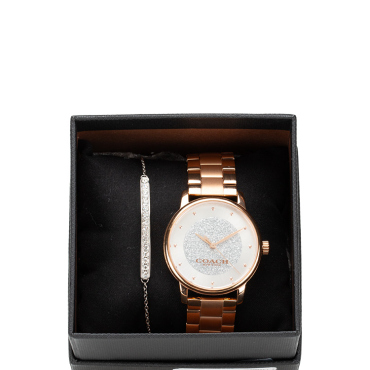 Coach 145000105 Rose Gold and Bracelet Set
